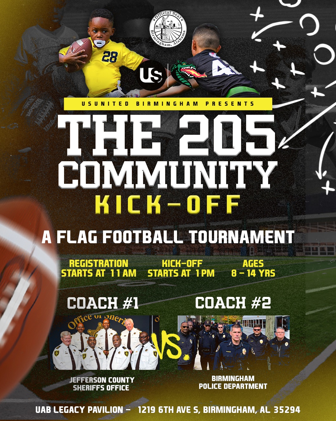 Birmingham youth flag football event