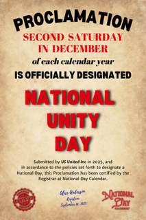 National Unity Day proclamation