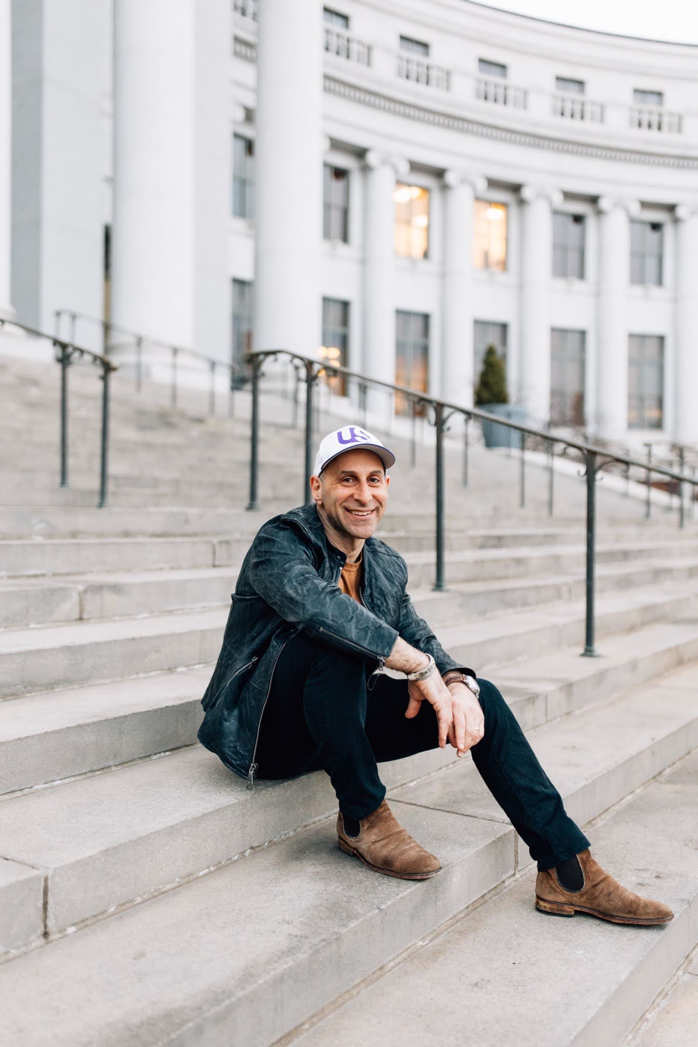 Adam Mizel on the steps of the Capitol